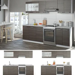 Vicco Cuisine Gris noble 240cm , PT Marbre