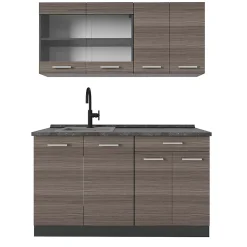 Vicco Cuisine Gris noble/Anthracite 140cm , PT Anthracite