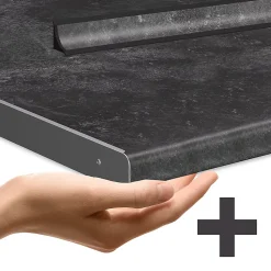 Vicco Cuisine Sonoma/Chêne doré 160cm , PT Anthracite