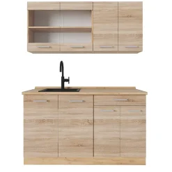 Vicco Cuisine Sonoma/Chêne doré 140cm , PT Chêne