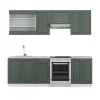 Vicco Cuisine Vert-Or Landhaus/Blanc 240cm , PT Marbre