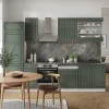 Vicco Cuisine Vert-Or Landhaus/Blanc 300cm sans PT