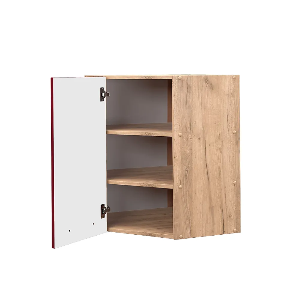 Vicco Elément haut de cuisine Rouge bordeaux Haute brillance 57cm