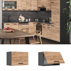 Vicco Elément haut de cuisine Chêne de force doré 60cm Plat