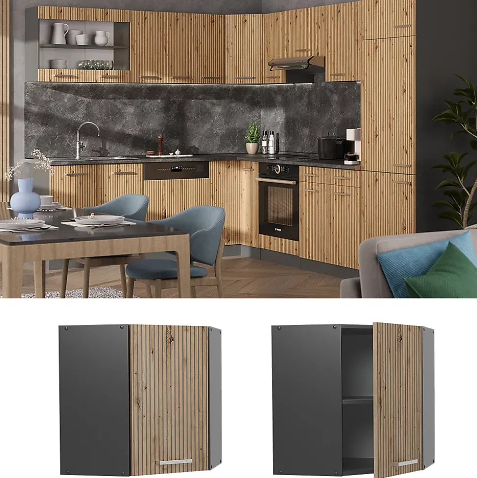 Vicco Elément haut de cuisine Chêne Artisan 57cm