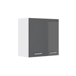 Vicco Elément haut de cuisine Anthracite Haute brillance 60cm