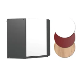 Vicco Elément haut de cuisine Blanc 57cm J-Shape