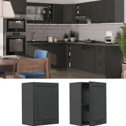 Vicco Elément haut de cuisine Anthracite campagne 45cm