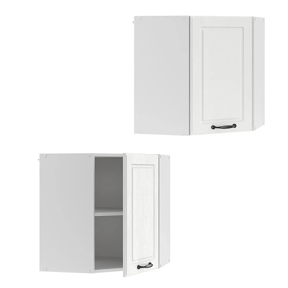 Vicco Elément haut de cuisine Blanc campagne 57cm