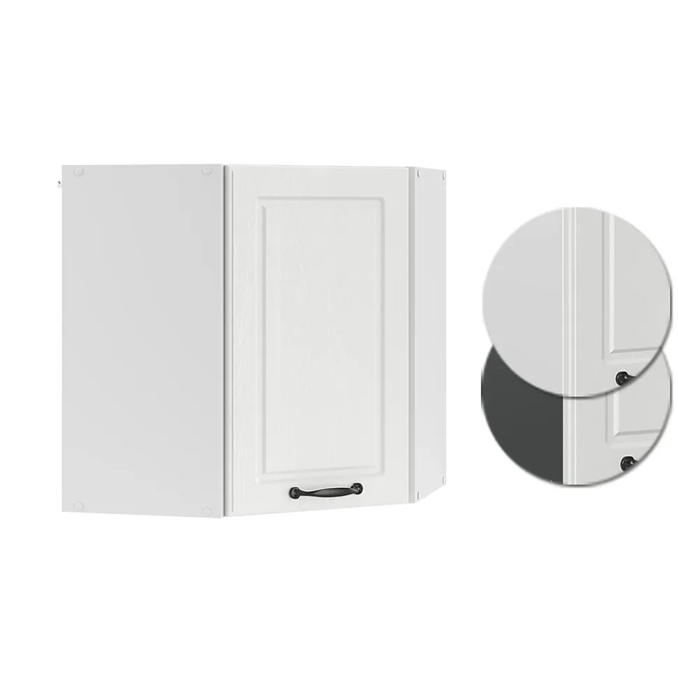 Vicco Elément haut de cuisine Blanc campagne 57cm