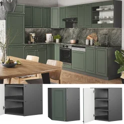 Vicco Elément haut de cuisine Vert Or Campagne 57cm