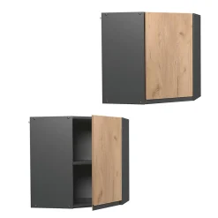 Vicco Elément haut de cuisine Chêne de force doré 57cm J-Shape