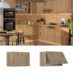 Vicco Elément haut de cuisine Chêne Artisan 60cm Plat