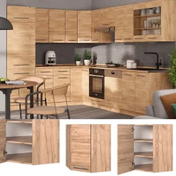 Vicco Elément haut de cuisine Chêne de force doré 57cm