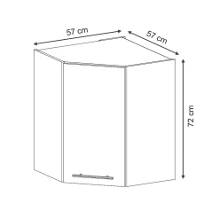 Vicco Elément haut de cuisine Chêne de force doré 57cm