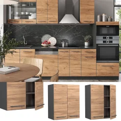 Vicco Elément haut de cuisine Chêne de force doré 60cm