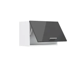 Vicco Elément haut de cuisine Anthracite Haute brillance 60cm Plat