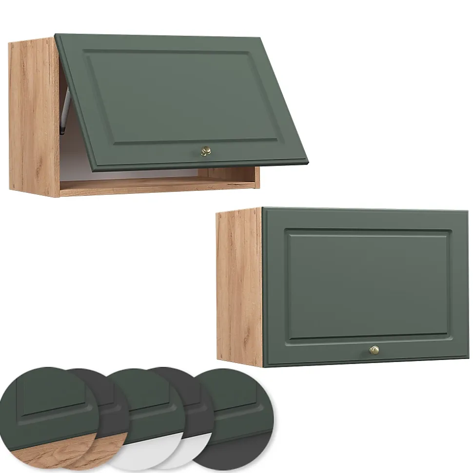 Vicco Elément haut de cuisine Vert Or Campagne 60cm Plat