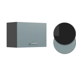 Vicco Elément haut de cuisine Bleu-gris 60cm Plat