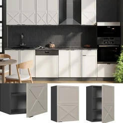 Vicco Elément haut de cuisine GrisBeige 50cm