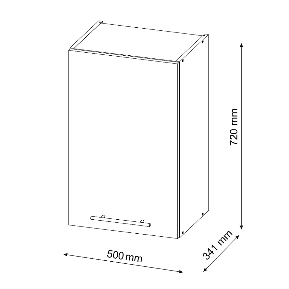 Vicco Elément haut de cuisine GrisBeige 50cm