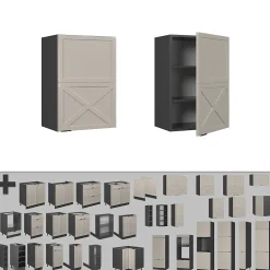 Vicco Elément haut de cuisine GrisBeige 50cm