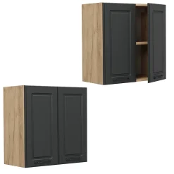 Vicco Elément haut de cuisine Anthracite campagne 60cm