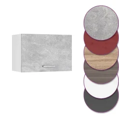 Vicco Elément haut de cuisine Béton 60cm Plat