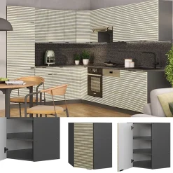 Vicco Elément haut de cuisine Panneau en chêne 57cm