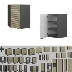 Vicco Elément haut de cuisine Panneau en chêne 57cm