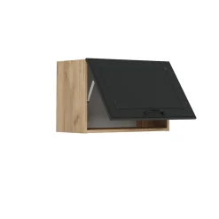 Vicco Elément haut de cuisine Anthracite campagne 60cm Plat