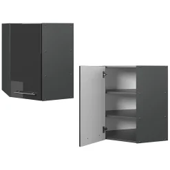 Vicco Elément haut de cuisine Anthracite Haute brillance 57cm