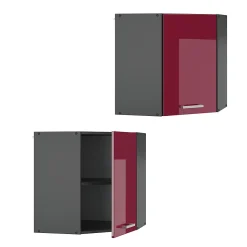 Vicco Elément haut de cuisine Rouge brillant 57cm