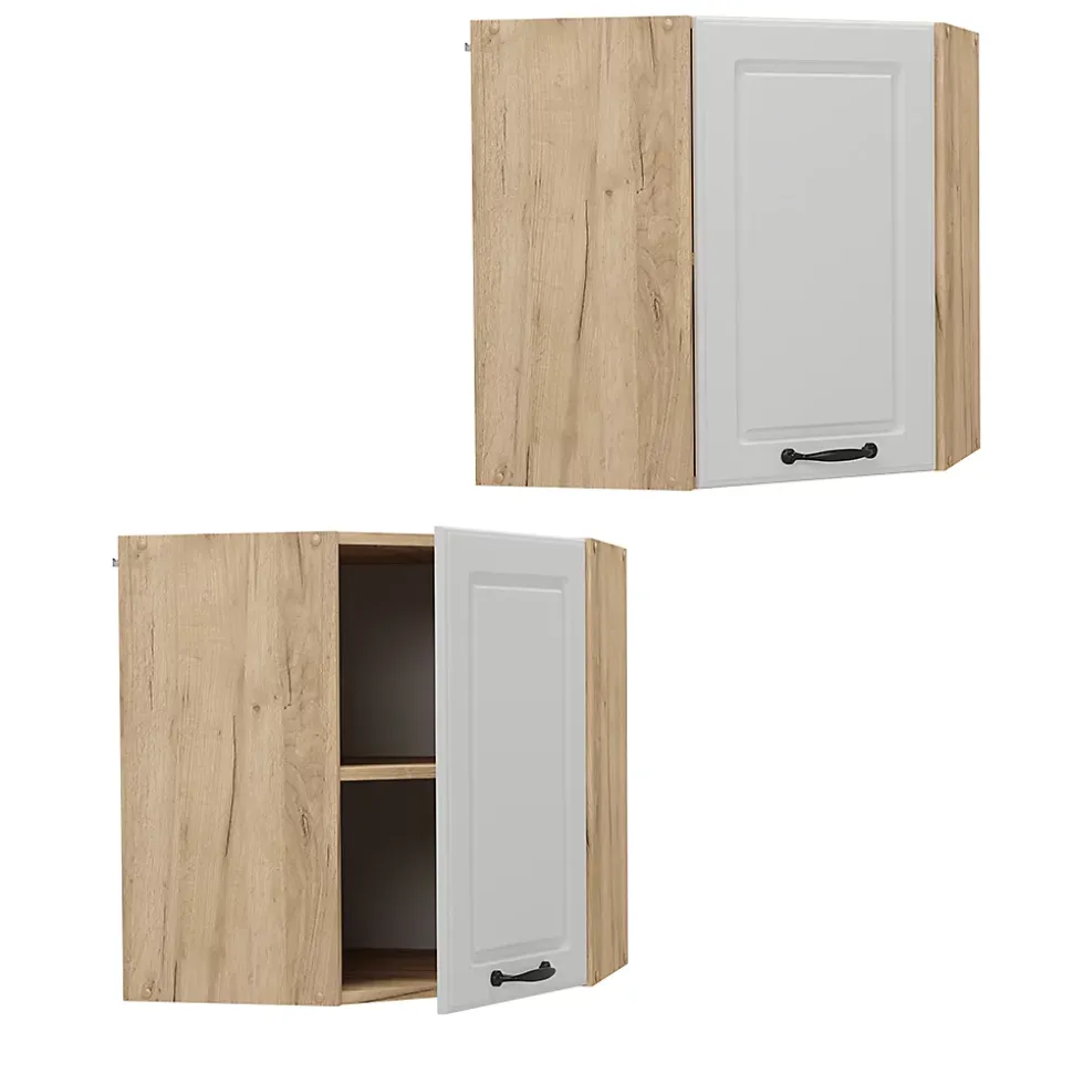 Vicco Elément haut de cuisine Blanc campagne 57cm