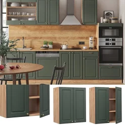 Vicco Elément haut de cuisine Vert Or Campagne 60cm