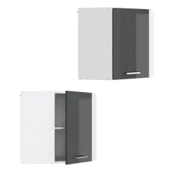 Vicco Elément haut de cuisine Anthracite Haute brillance 57cm