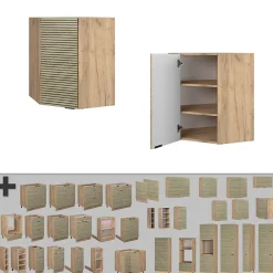 Vicco Elément haut de cuisine Panneau en chêne 57cm