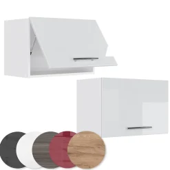 Vicco Elément haut de cuisine Blanc Haute brillance 60cm Plat