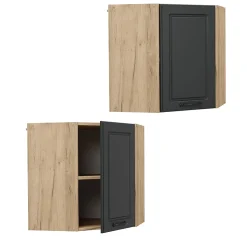 Vicco Elément haut de cuisine Anthracite campagne 57cm