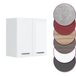 Vicco Elément haut de cuisine Blanc Haute brillance 60cm