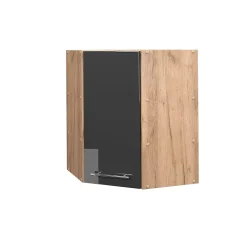 Vicco Elément haut de cuisine Anthracite Haute brillance 57cm