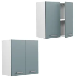 Vicco Elément haut de cuisine Bleu-gris 60cm