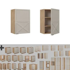 Vicco Elément haut de cuisine GrisBeige 50cm