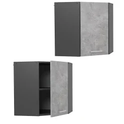 Vicco Elément haut de cuisine Béton 57cm