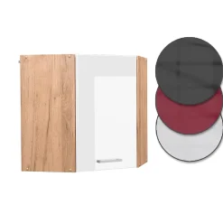 Vicco Elément haut de cuisine Blanc Haute brillance 57cm