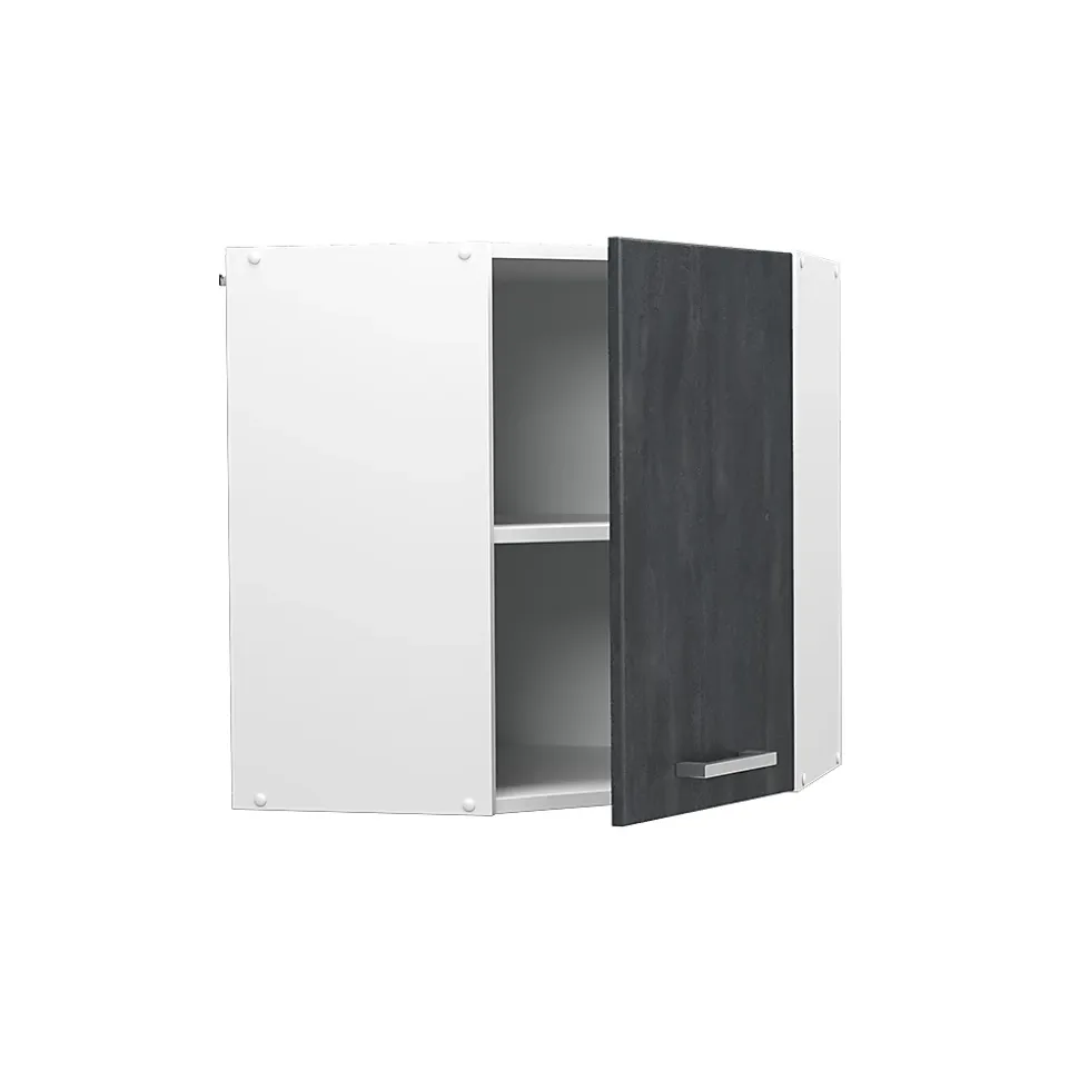 Vicco Elément haut de cuisine Béton noir 57cm