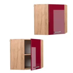 Vicco Elément haut de cuisine Rouge brillant 57cm