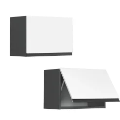 Vicco Elément haut de cuisine Blanc 60cm J-Shape, plat