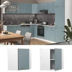 Vicco Elément haut de cuisine Bleu-gris 57cm