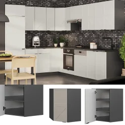 Vicco Elément haut de cuisine GrisBeige 57cm